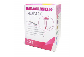 Ланцет с кнопкой HAEMOLANCE Plus PAEDIATRIC лезвие 1.5 мм